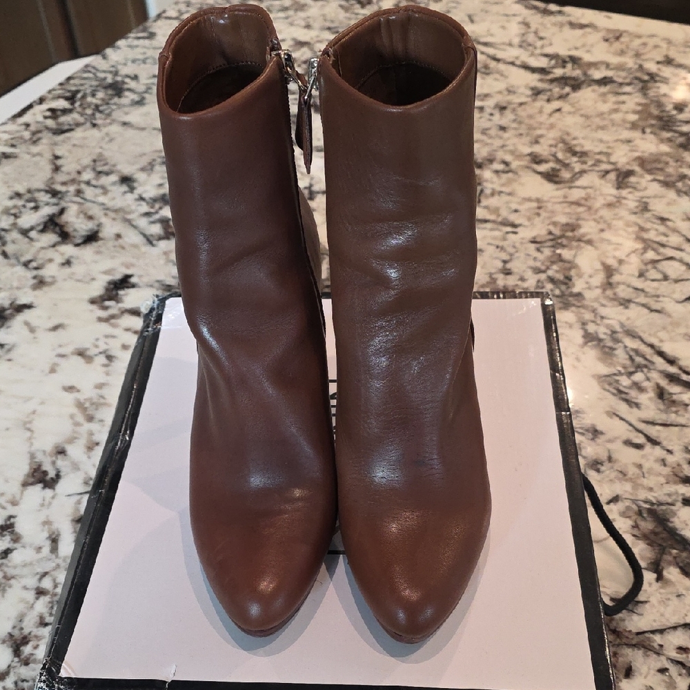 Brown Leather Ankle Boots
